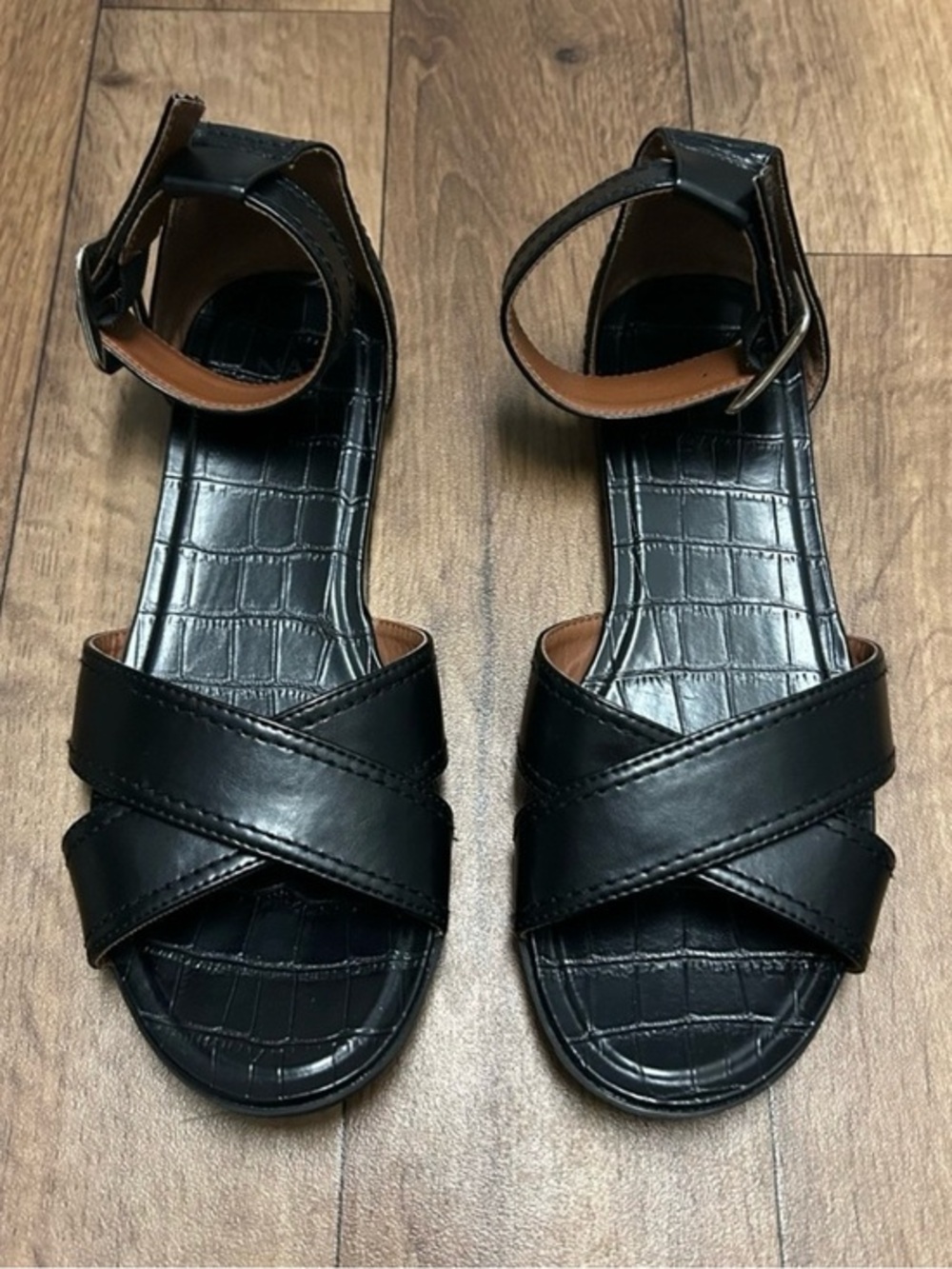 Classic Black Women's Ankle-Strap Sandals